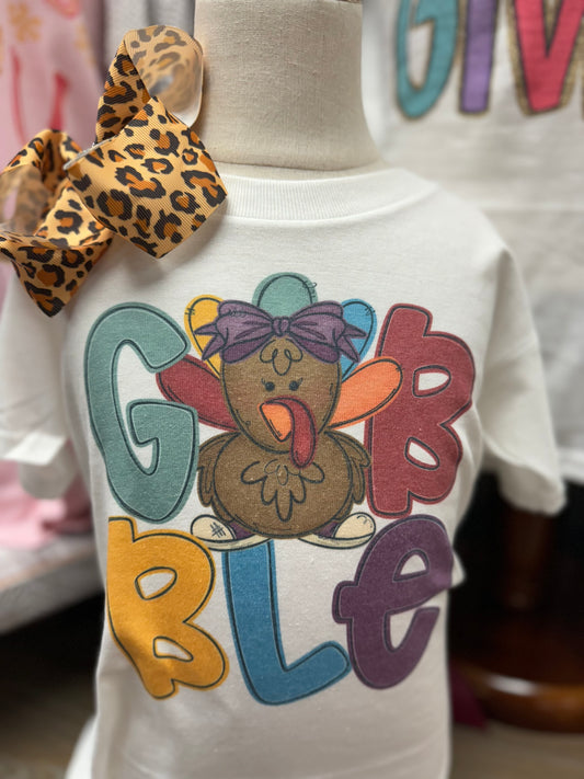 Gobble Gobble boy or girl Gildan tshirt