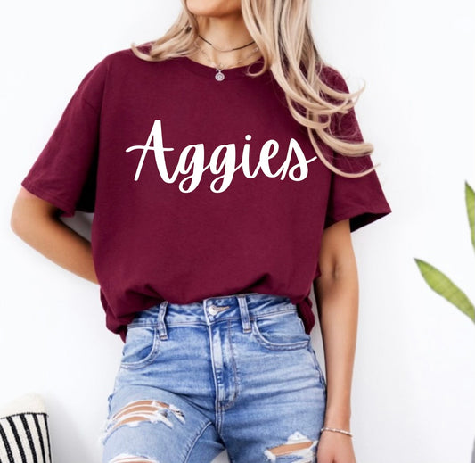 Aggies Puff Tee