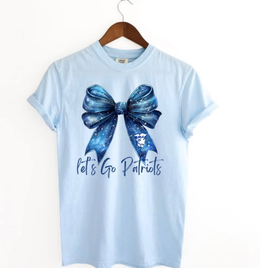 Patriots Sparkle Bow tee