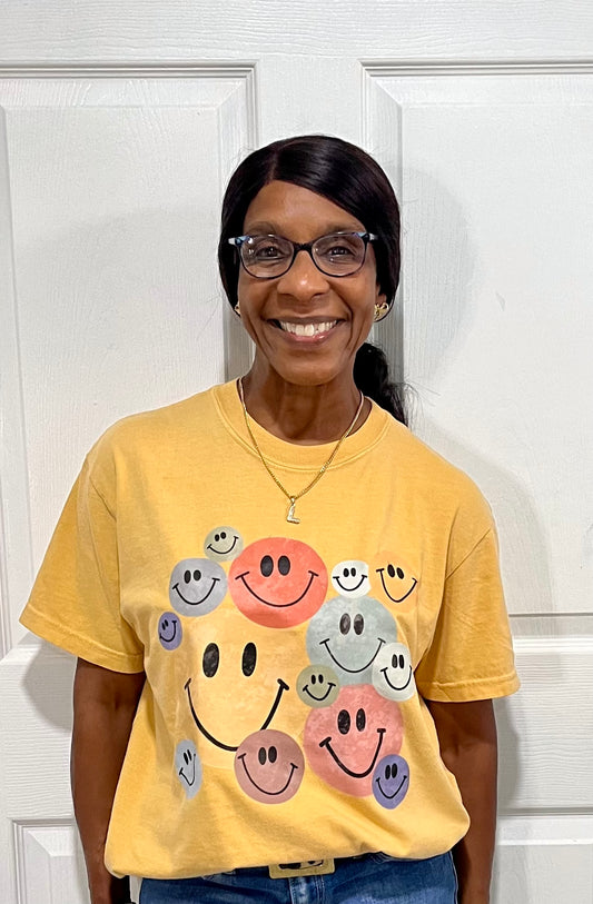 Fall Smiley Combo Tee