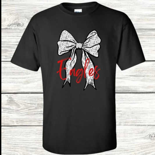 Eagles Char Bow Tee