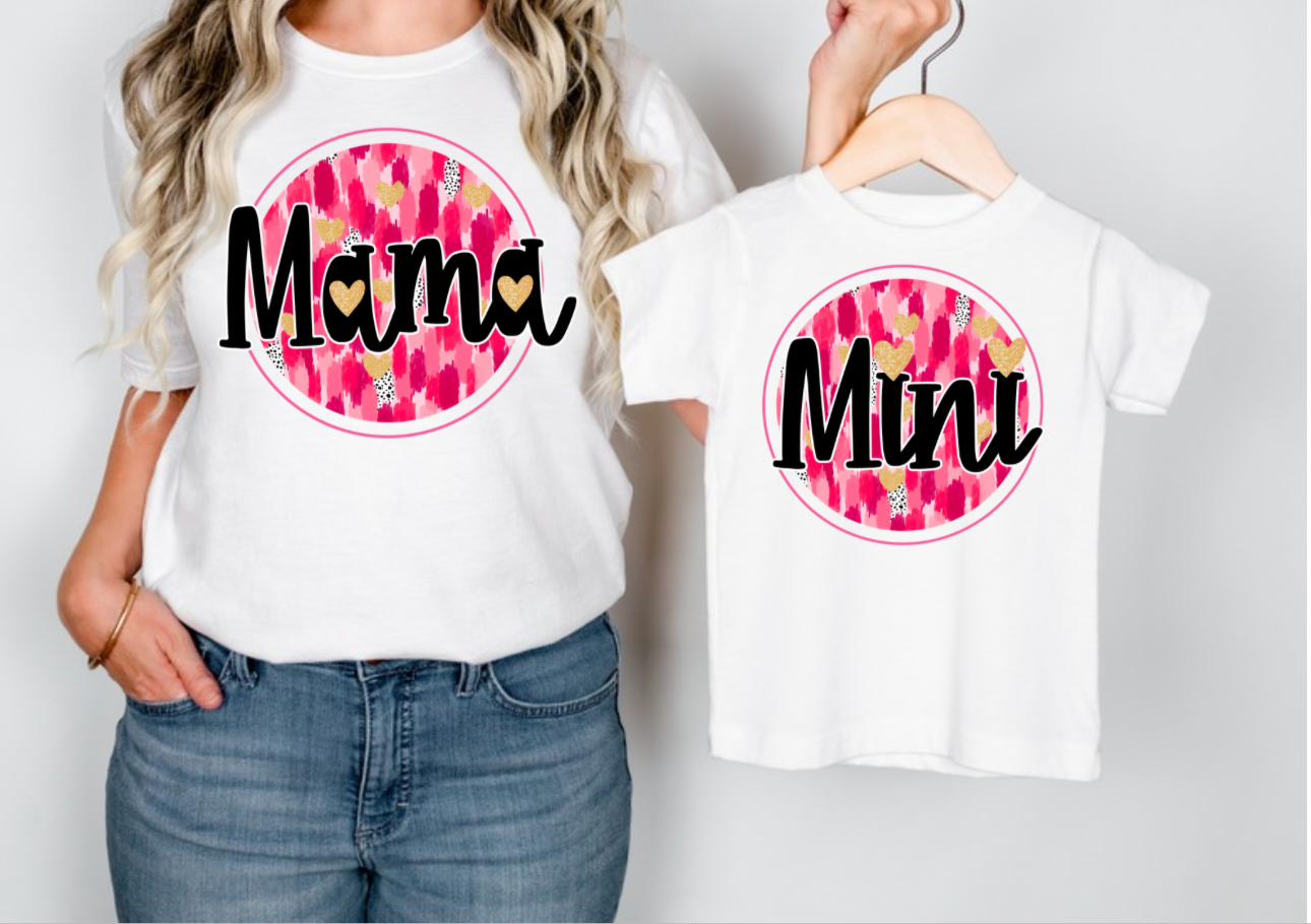 Mama and mini matching shirts