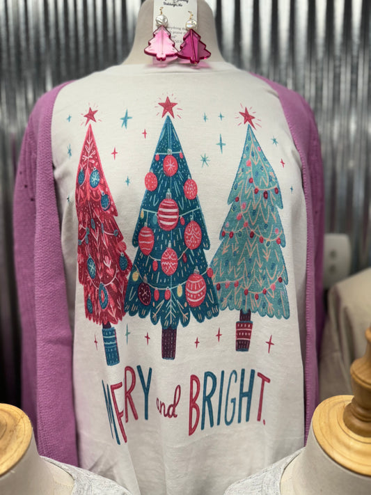 Merry and bright tshirt