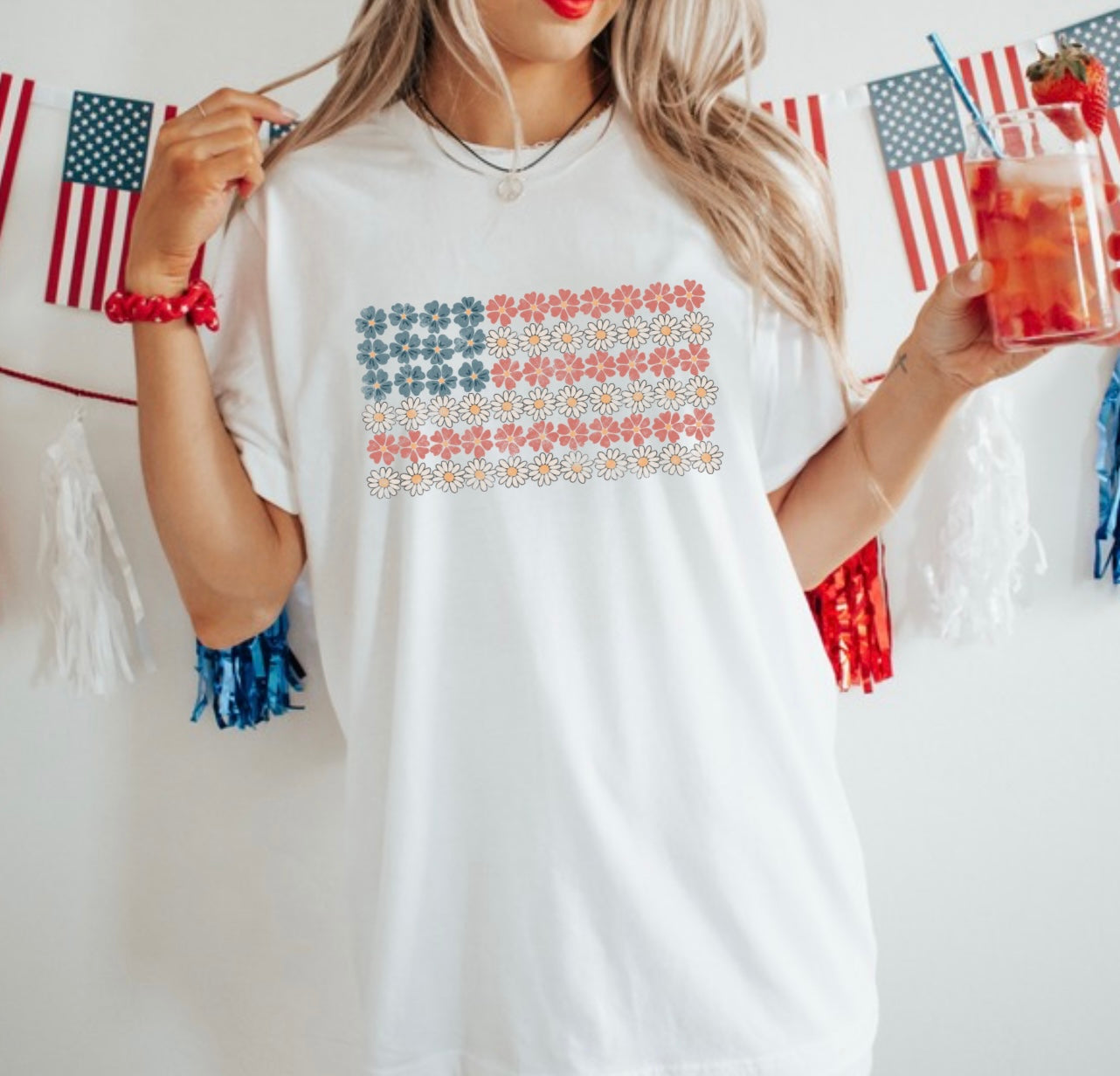 Patriotic flag tshirt