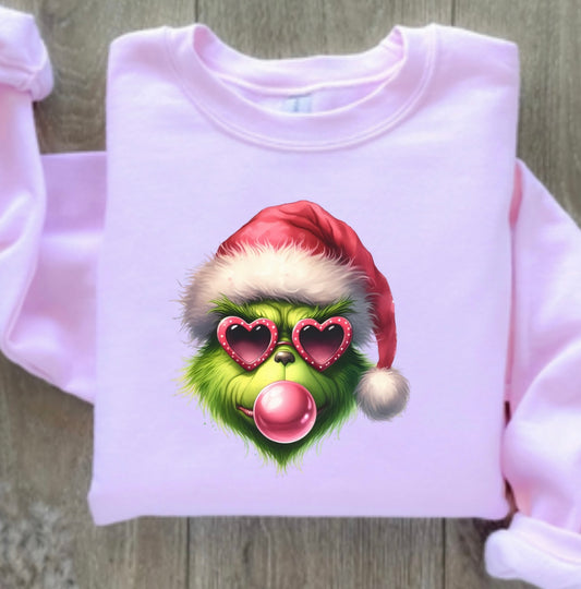 Bubbly grinch sweatshirt