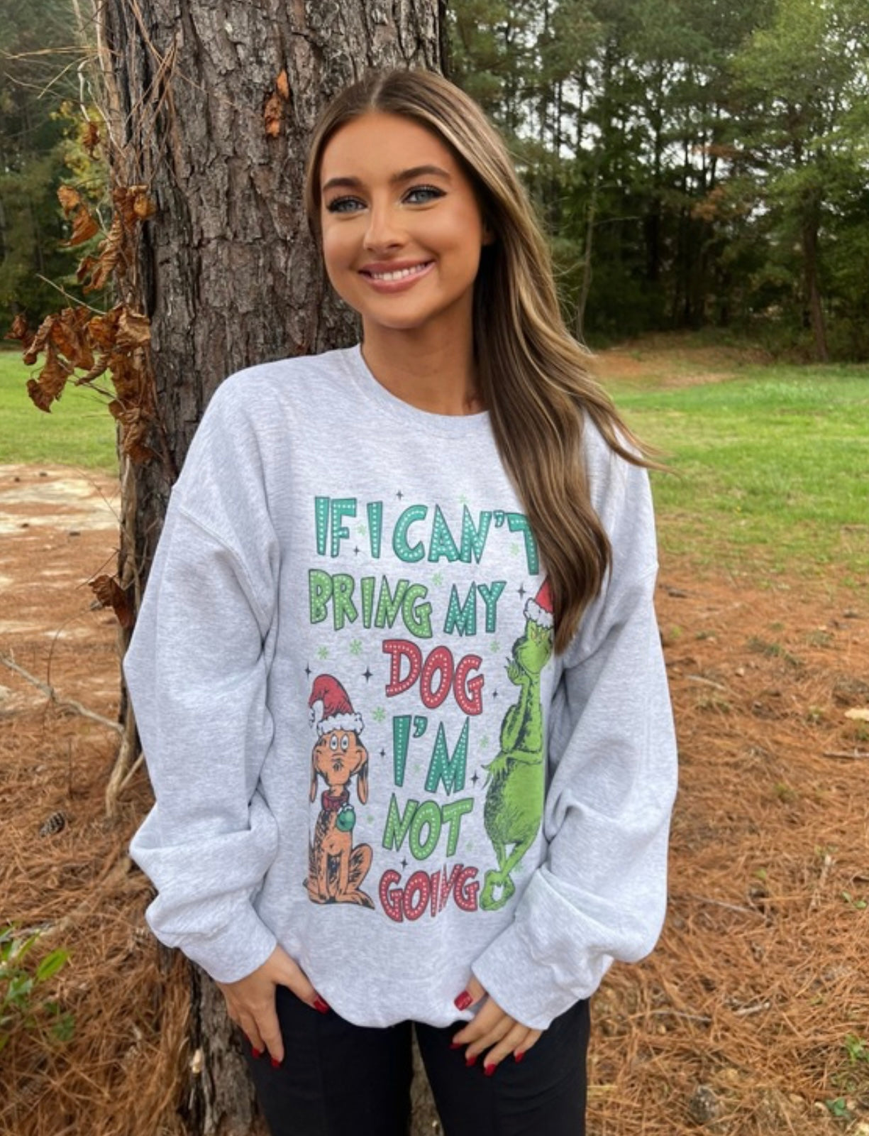 If I can’t bring my dog I’m not going Gildan gray sweatshirt