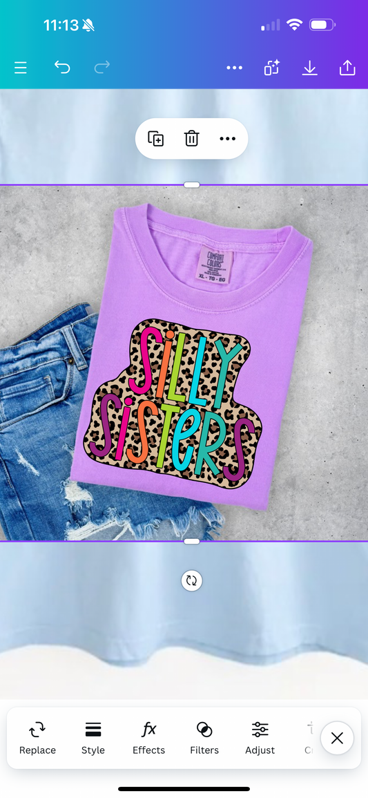 Colorful letter leopard logo tshirt