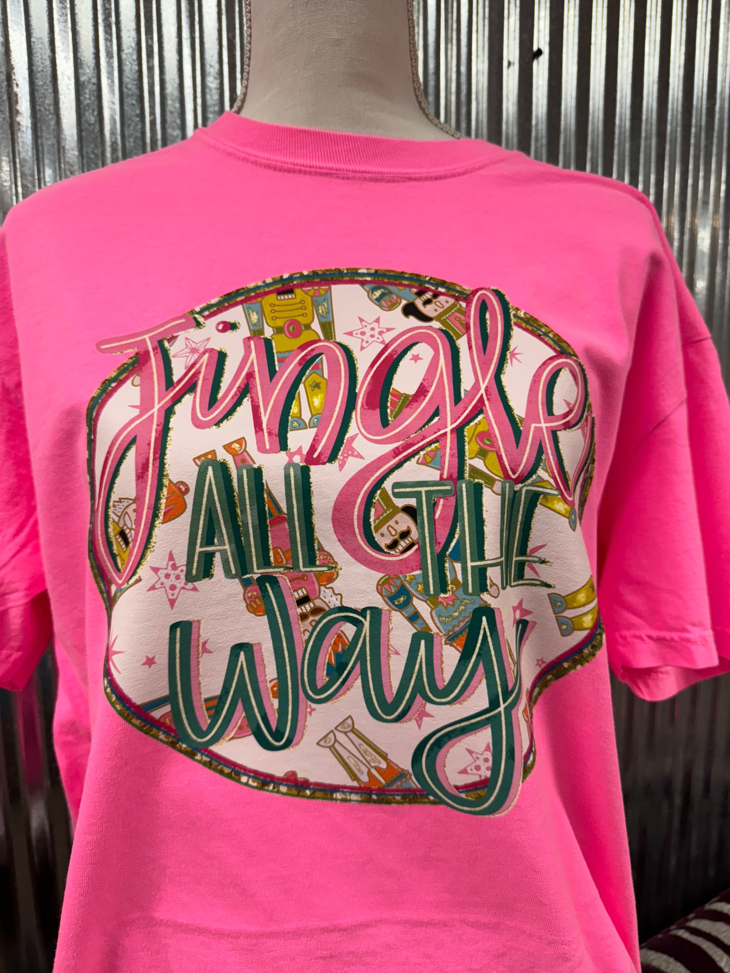 Jingle all the way Gildan sweatshirt or comfort color tshirt