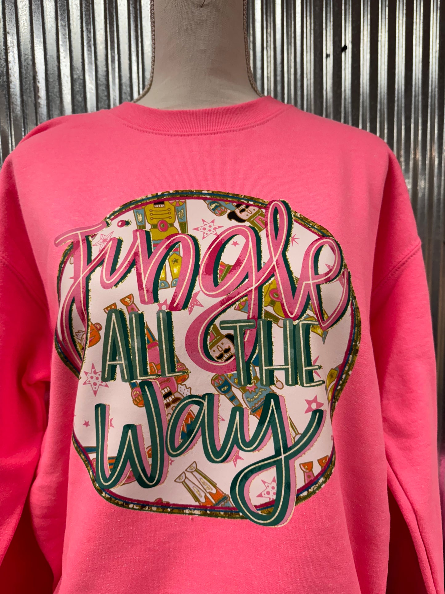 Jingle all the way Gildan sweatshirt or comfort color tshirt