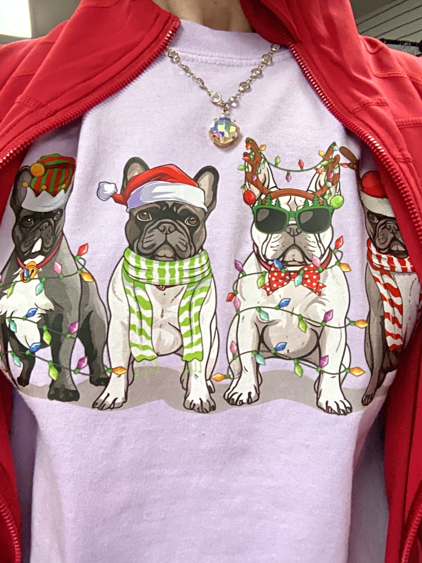 Frenchie Christmas tshirt