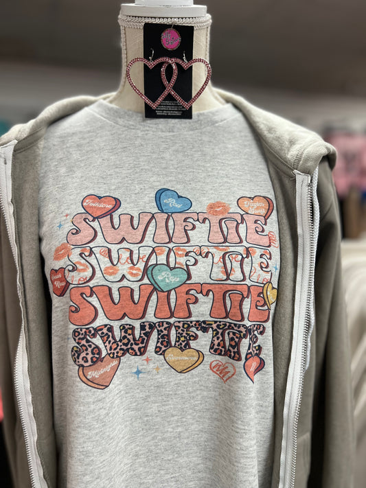 Swiftie valentine hearts tshirt