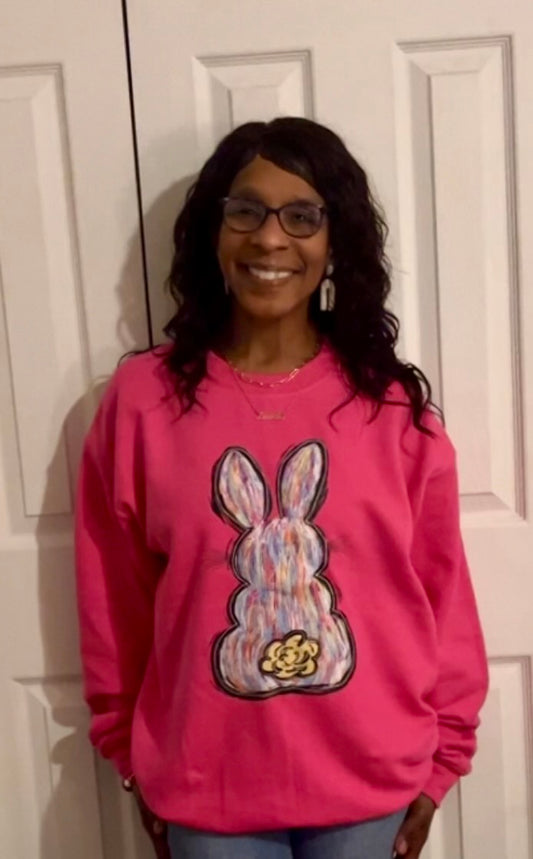 Watercolor Bunny tshirt or sweatshirt