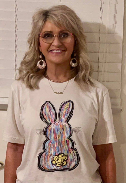 Watercolor Bunny tshirt or sweatshirt