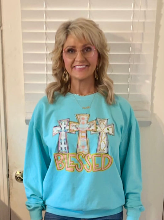 Blessed Cross Trio sweatshirt