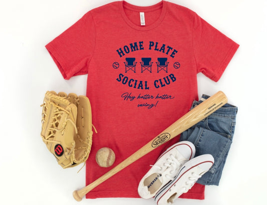 Home Plate Social Club Gildan Softstyle Red