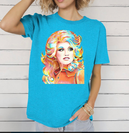 Watercolor Dolly Softstyle Tshirt