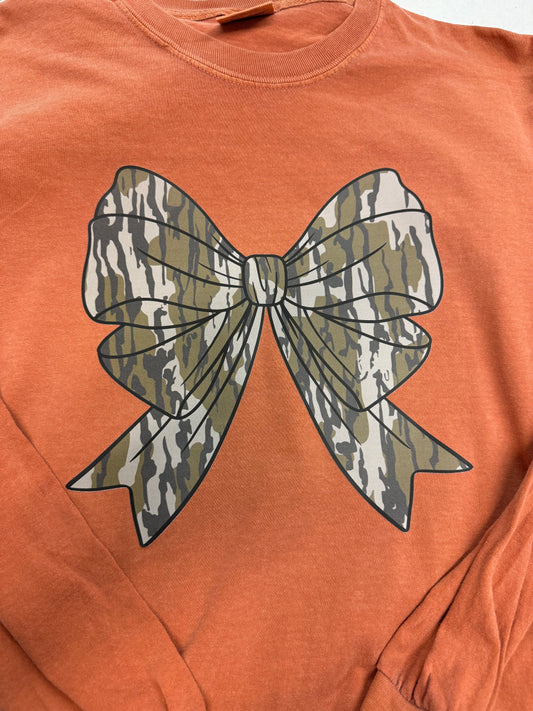 Camo bow tshirt