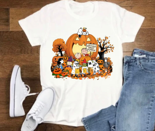 The great pumpkin patch white tshirt