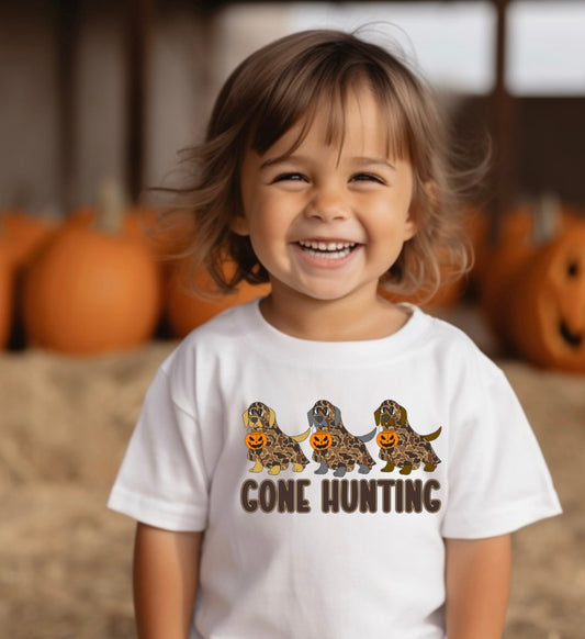 Gone hunting white tshirt