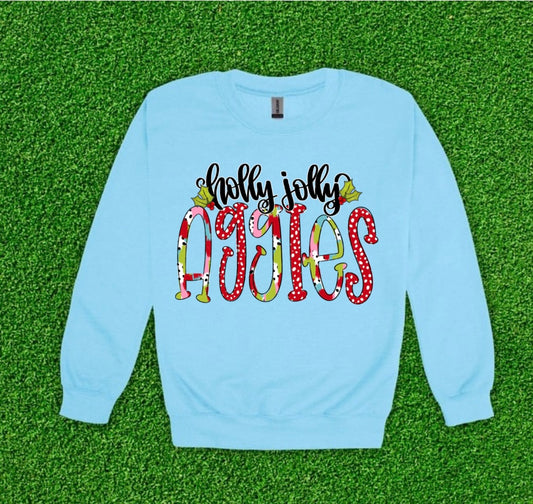 Holly jolly Aggies Sweatshirt